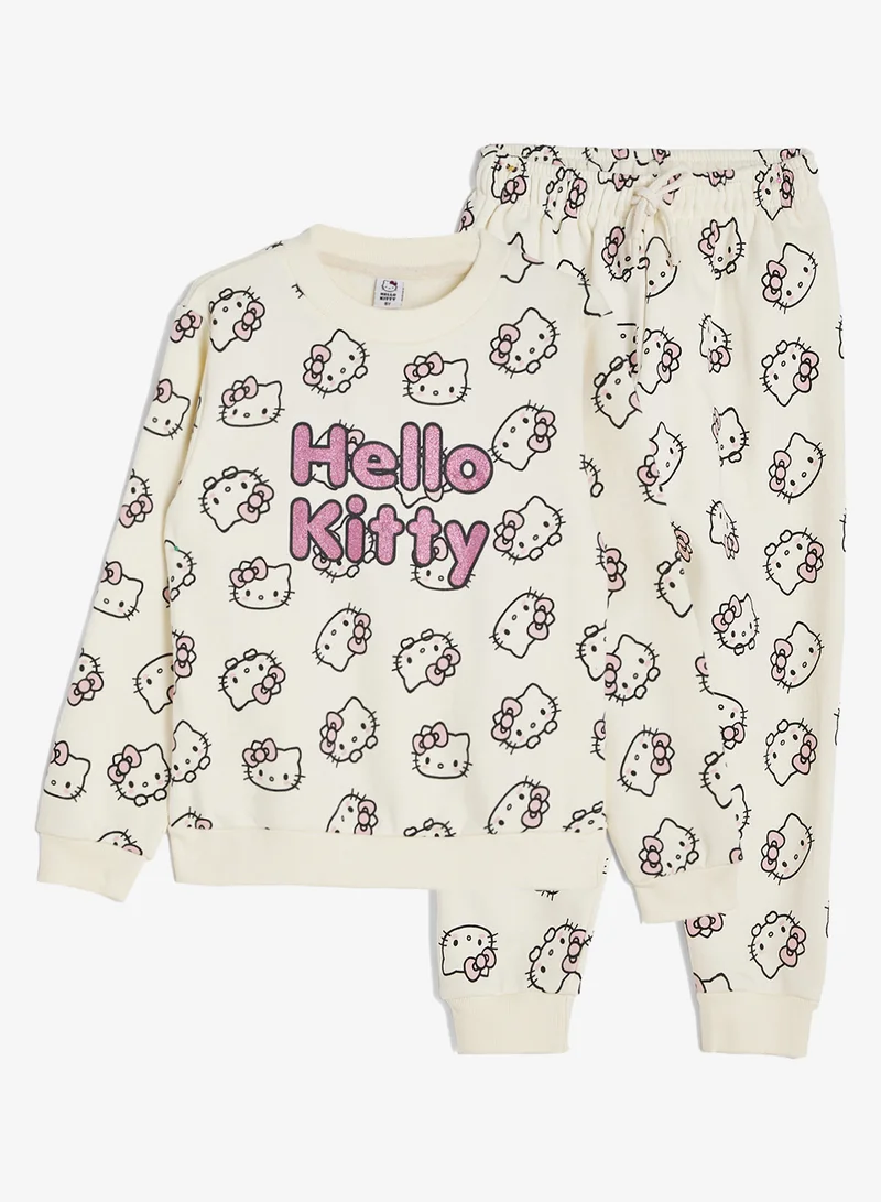 سانريو سويت شيرت وبنطال رياضي أطفال هالو كيتي